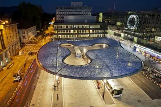 Bus Station Canopy Aarau, Switzerland