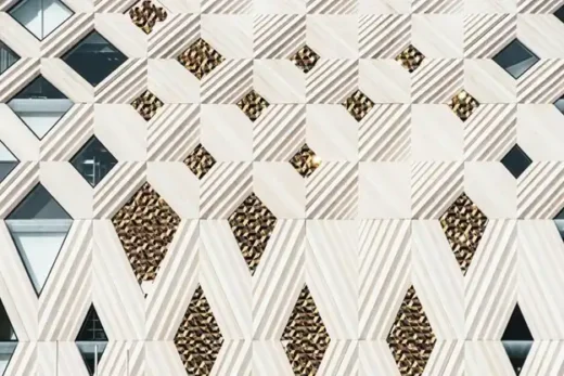 Recycled Ceramic Facades for Sustainable lattice architecture