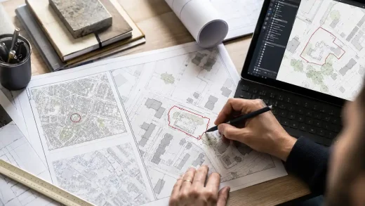 Planning maps architects site location plan